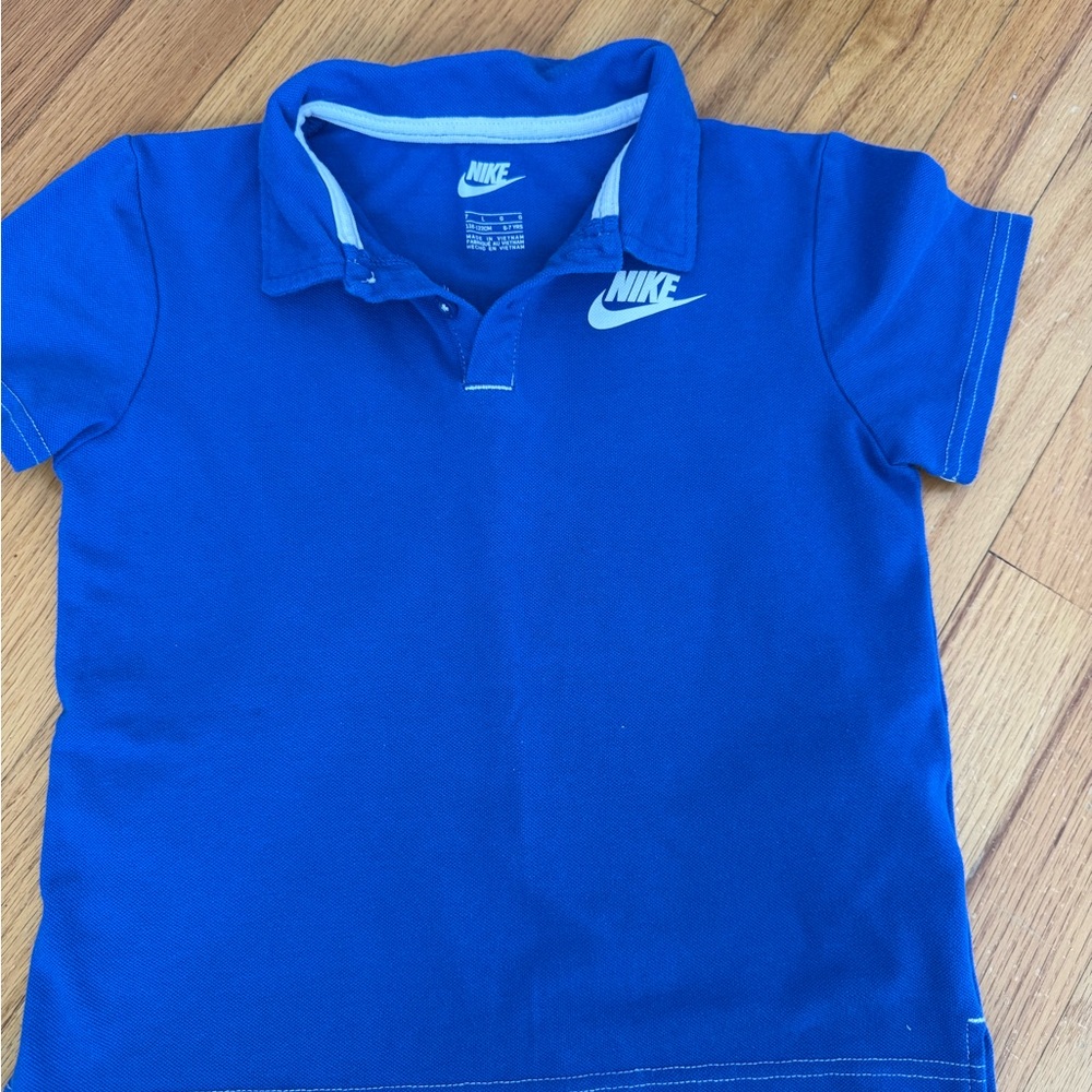 Nike Kids Blue Polo Shirt boys 6-7